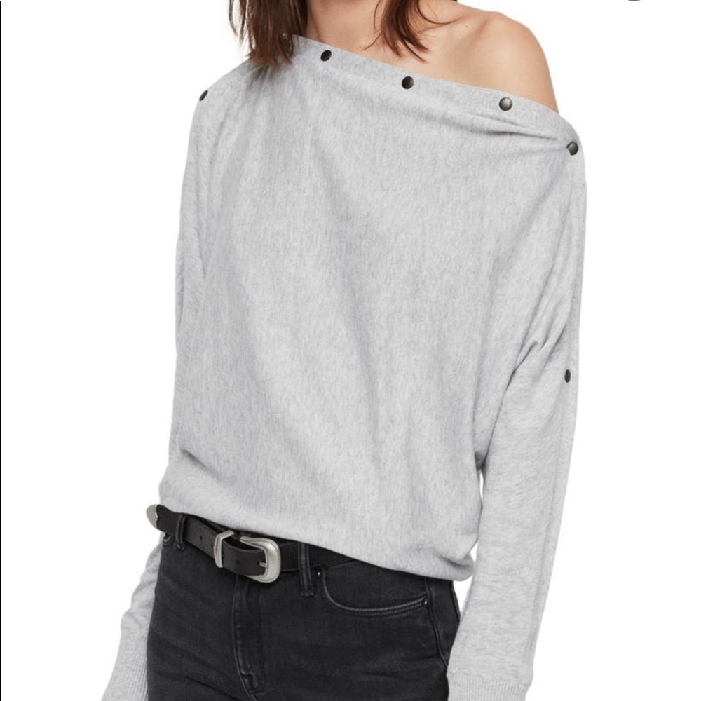 Allsaints Elle Sweater Gray
